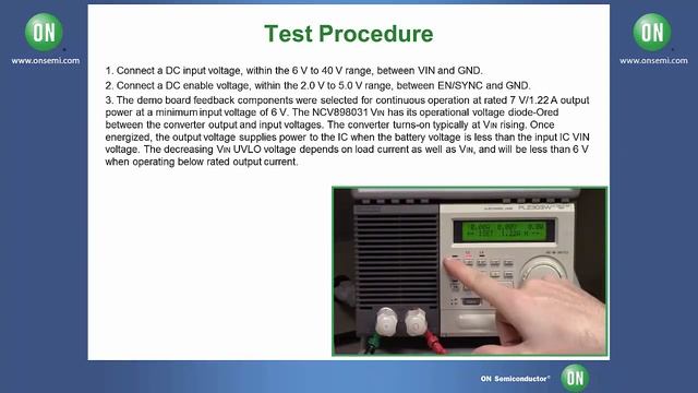 PIC Boost Evaluation Board - NCV898031SEPGEVB Test Procedure смотреть онлайн