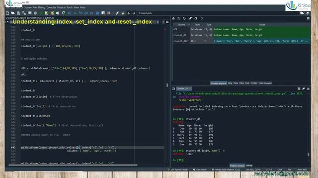 Set and reset index in DataFrames with Python | 1.7.5 Statistical analysis and data science course смотреть онлайн