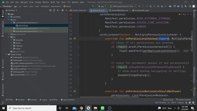 Dynamic Permission check in Android kotlin | Dexter Permission смотреть онлайн