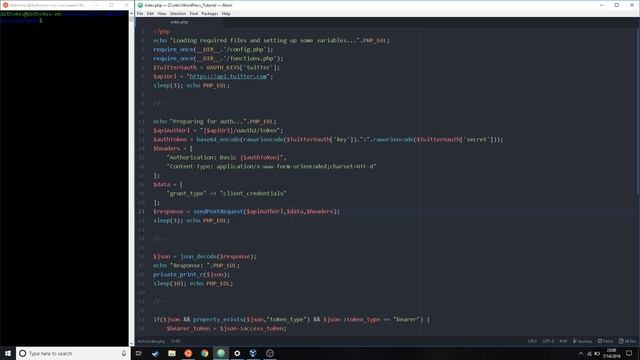 Code Sample: How to use Twitter API with PHP смотреть онлайн
