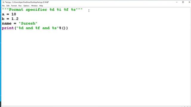 How to use format specifier in python#pythonprogramming#formatspecifier#pythonprintfunction смотреть онлайн