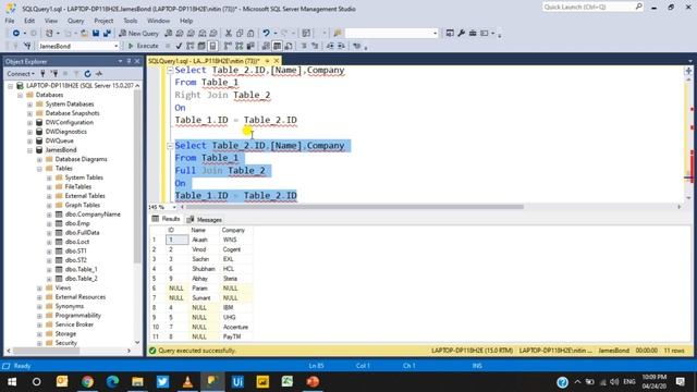 Concept of JOINS with example in SQL Server | Inner Join & Update Clause | How to use Vlookup in SQ смотреть онлайн