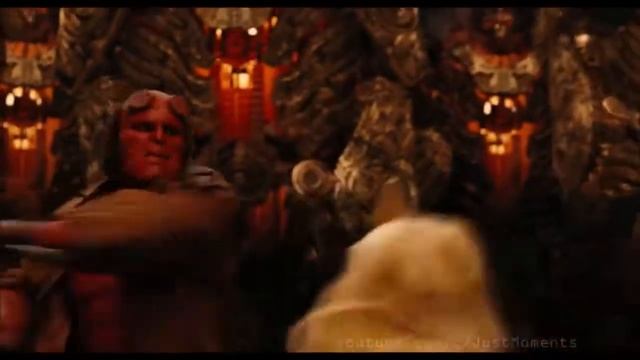 Хеллбой против Принца Нуады (Хеллбой 2-Золотая Армия)