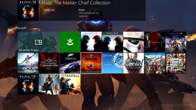 Xbox One — домашний экран на новом интерфейсе