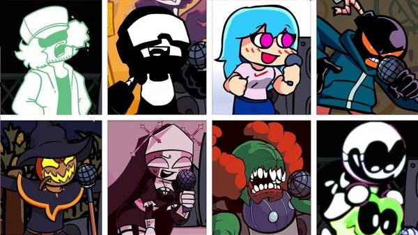 Ballistic but Every Turn a Different Character Sings?(FNF Whitty song but Everyone Sings It) ?