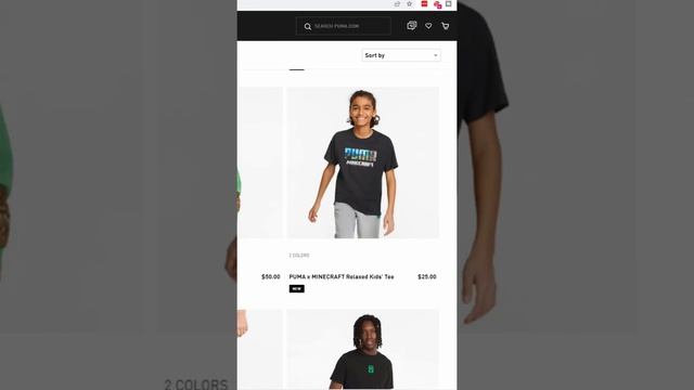 Minecraft Puma Has Arrived! Minecraft Puma Collection #shorts смотреть онлайн