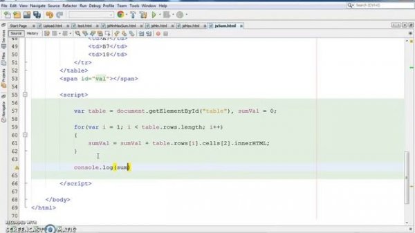 Javascript - How To Get HTML Table Column Values SUM In JS [ with source code ]