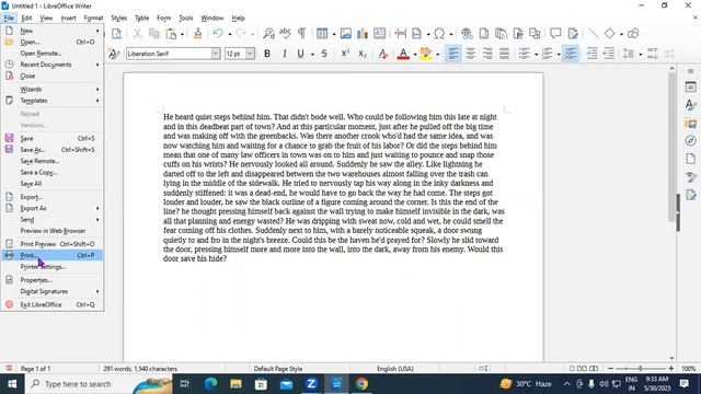 About File Menu in Libre Office | GIT Education смотреть онлайн