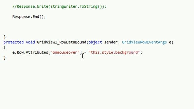 how to change gridview row color in c# on mouseover | Highlighte Gridview Row on Mouseover смотреть онлайн