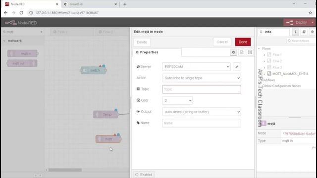 How to use MQTT Publish and Subscribe in Node-Red: Node Red for IoT Projects Part 3 смотреть онлайн
