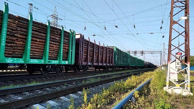Электровоз ВЛ80С-1431 с грузовым поездом станция Нижний Новгород Московский 3.08.2018 смотреть онлайн