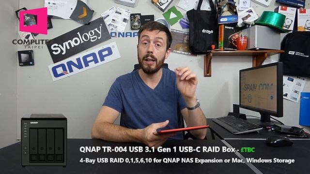 QNAP TR-004 USB RAID DAS 4-Bay with USB-C and NAS expansion смотреть онлайн