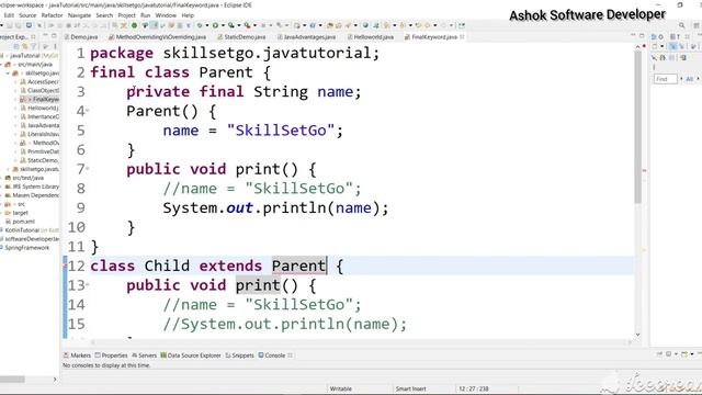 Java Interview: JAVA final Keyword in JAVA Explained in Telugu смотреть онлайн