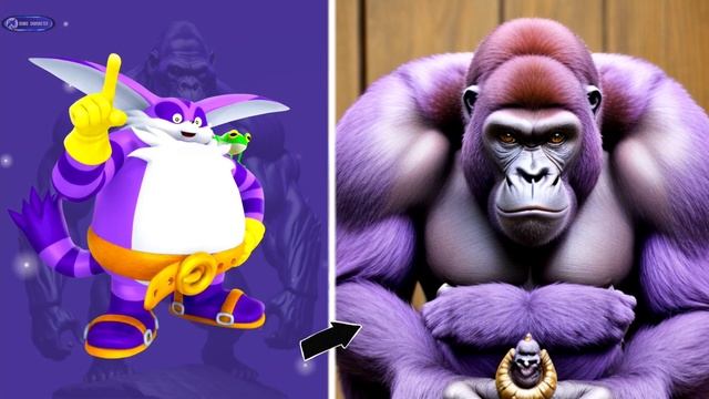 Sonic The Hedgehog All Characters as gorilla l Sonic Animation смотреть онлайн