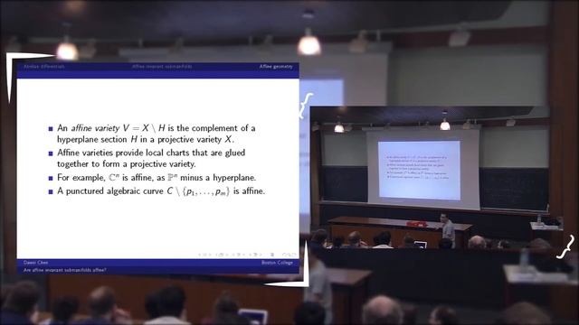 D. Chen - Are affine invariant submanifolds affine смотреть онлайн