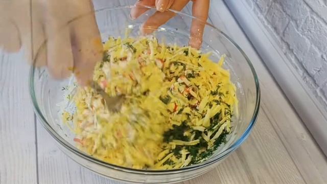 Оладьи из крабовых палочек с сыром смотреть онлайн