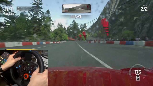 DriveClub PS4 на руле Logitech G29 - сложно, но приятно! смотреть онлайн