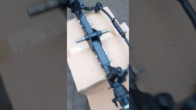 Роздвижна передня балка для мінітрактора з мотоблока. смотреть онлайн