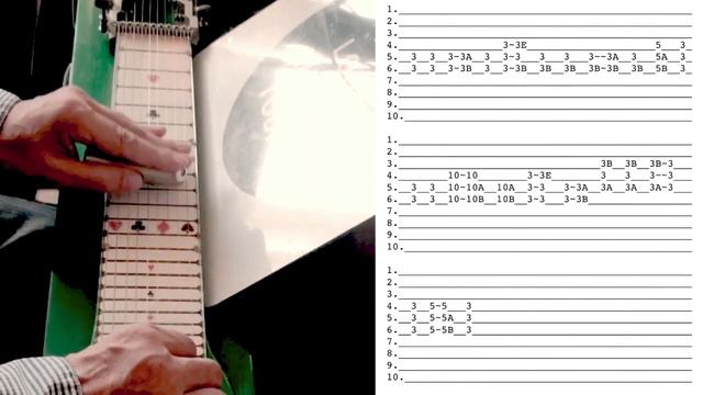 Happy Birthday Super Easy Pedal Steel For My Brother In Law + Tablature
