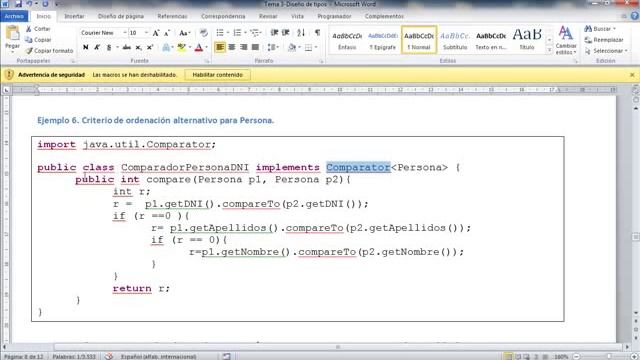 La interfaz Comparator en Java смотреть онлайн