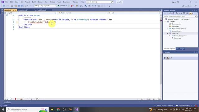 Visual Basic.Net (VS 2022) and SQL Server Database Connection смотреть онлайн