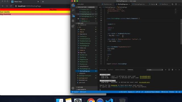 React JS - Basic Ways Of Styling Elements - Lesson 2 смотреть онлайн