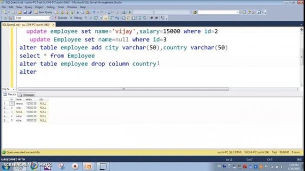 alter query in sql| sql programs for interview