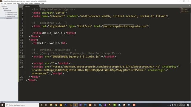 Crear menú adaptable a dispositivos móviles con Bootstrap 4 смотреть онлайн