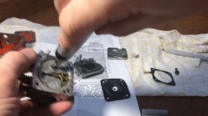 Карбюратор КМП-100У для бензопилы Урал-2 Дружба основные неисправности настройка ремонт, ремкомплек