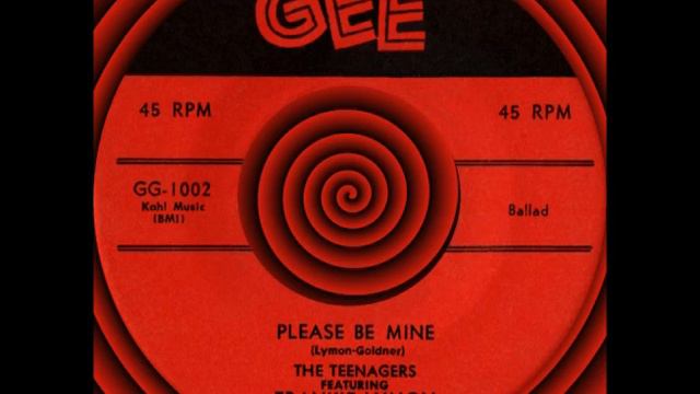PLEASE BE MINE, Frankie Lymon/Teenagers, Gee #1002 1955 смотреть онлайн