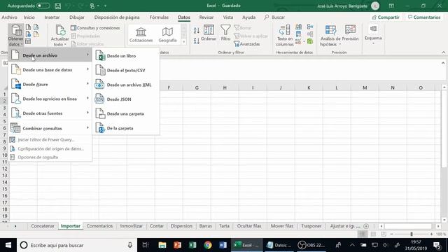 Excel 1: Importar Datos смотреть онлайн