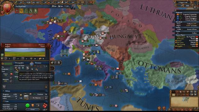 EU4 Multiplayer - Papal States #3 - Powerful Friends смотреть онлайн
