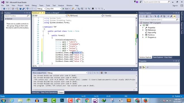 051 - B - Create C# ListBox and Add Values By Variables смотреть онлайн