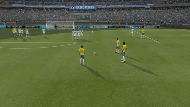 FIFA 15/16 Volley free kick tutorial hidden freekick in FIFA! смотреть онлайн