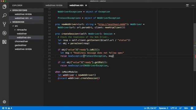 Creating a Web Driver package and fixing stdlib bugs in the Nim programming language смотреть онлайн