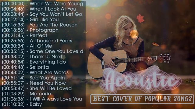Best Acoustic Love Songs 2020 (Lyrics) - English Guitar Acoustic Cover Of Popular Songs Of All Tim смотреть онлайн