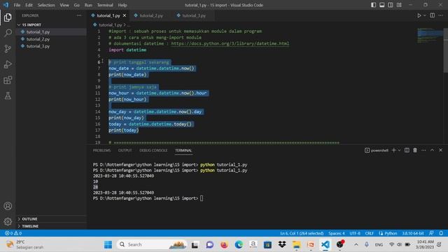 Belajar Python - Import смотреть онлайн