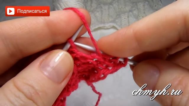 ▶️ Красивый ажурный узор спицами. Простые узоры спицами. Вязание спицами Larisa Chmyh №35 смотреть онлайн