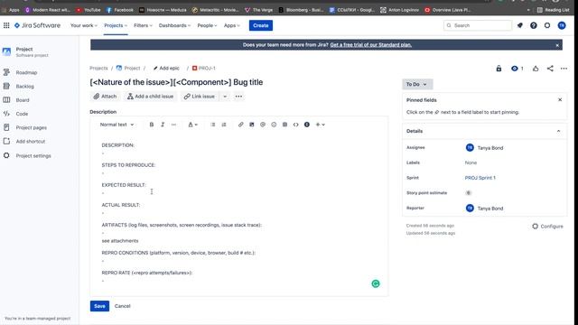 Отчет о дефекте (баг-репорт) в Jira | Схема баг-репорта и реальный пример описания бага смотреть онлайн