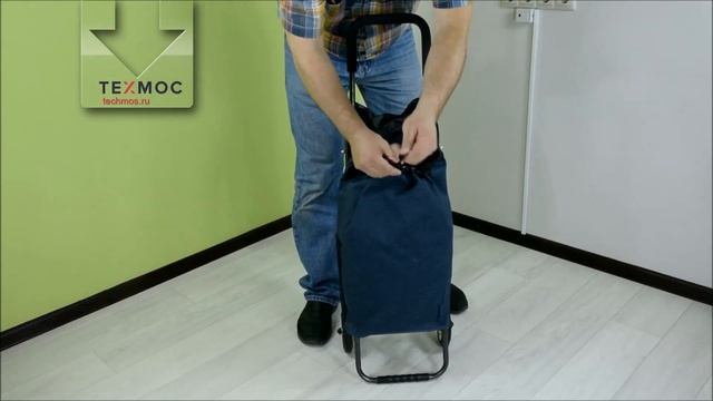 HB M050 складная с металлическими колесами и складной рамой, сплошное крепление сумки. смотреть онлайн