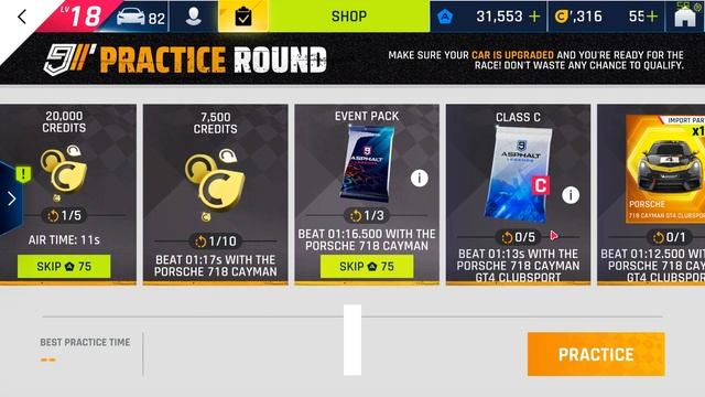 Asphalt 9 | Cayman GT4 Clubsport Grand Prix | Finals Round 5 Practice - Touchdrive Guide смотреть онлайн