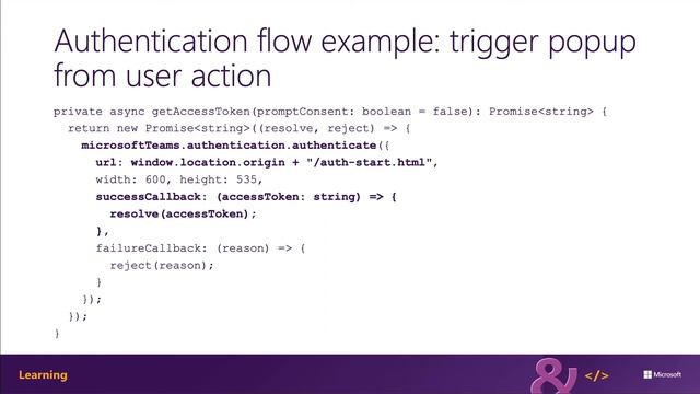 Authentication pop-up page flow in Teams tabs смотреть онлайн