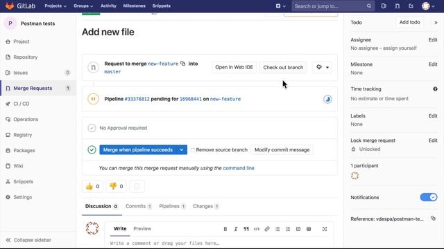 Publishing Postman Tests Results in Gitlab CI (JUnit report for Merge Requests) смотреть онлайн