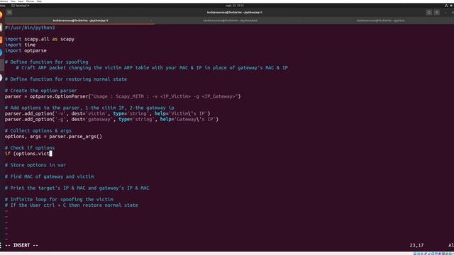 Python pour hacker ethique ep.11 : Espionner les users de notre réseau (attaque MITM) смотреть онлайн