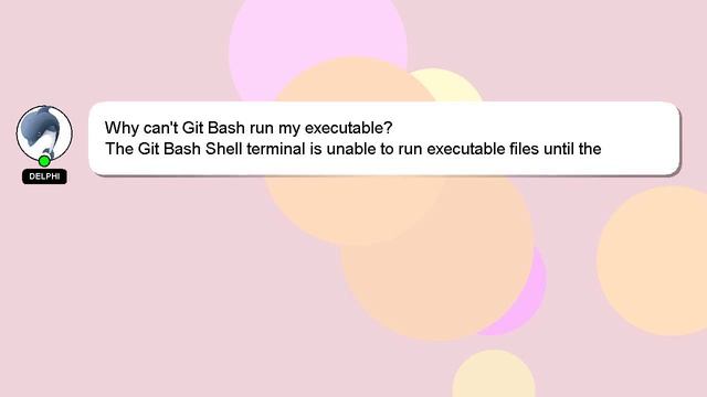 Why can't Git Bash run my executable? смотреть онлайн