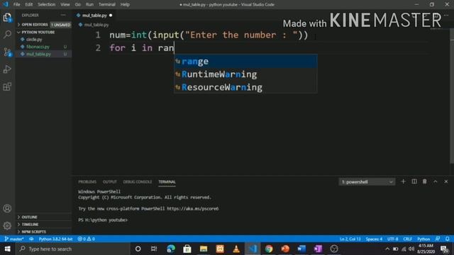 3 Multiplication table of number by python programming смотреть онлайн