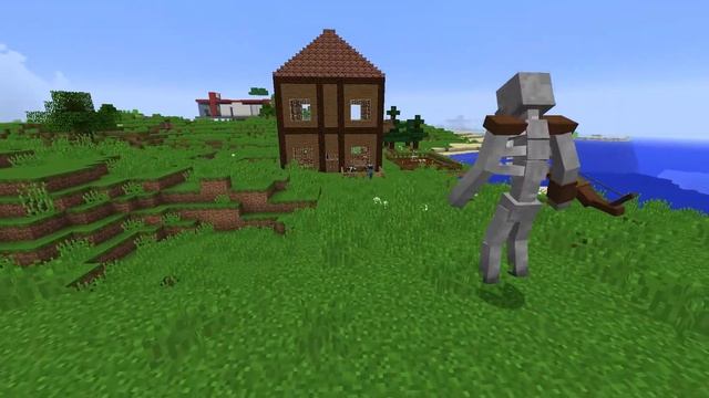 New monsters in Minecraft / Giant Skeleton / An epic experiment смотреть онлайн