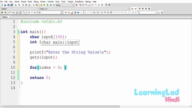 C Program to Print String Characters One By One using Loop in Hindi смотреть онлайн