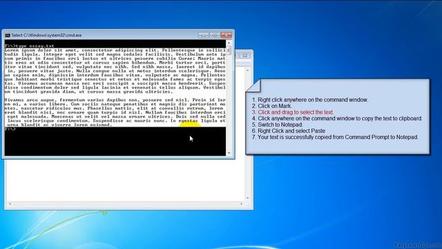 How to copy text from Command Prompt смотреть онлайн
