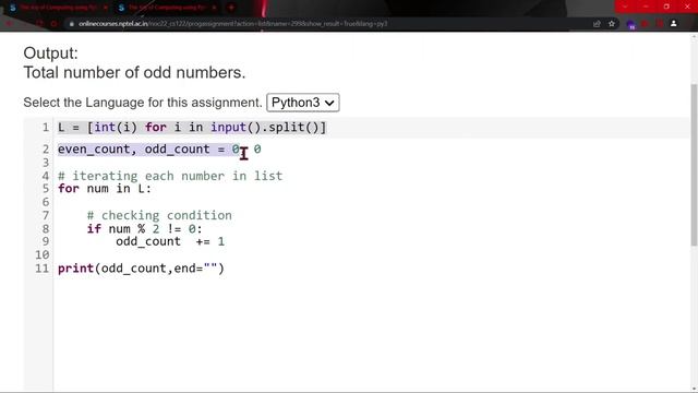NPTEL The Joy of Computing using Python Week 3 Programming Assignment Q3 Solution - 2022 | IIT Ropa смотреть онлайн